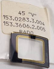 "Rado Diastar 153.0283.3 153.3606.2 Black/Gold 22x17.8 45""v" Original Glass" for sale  Shipping to South Africa