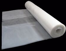 4 METRE WIDE CLEAR POLYTHENE PLASTIC SHEETING 125 MICRON / 500 GAUGE for sale  Shipping to South Africa