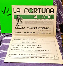 Fortuna lotto fascicolo usato  Genova