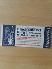 Alte eintrittskarte flachsmark gebraucht kaufen  Rheinhausen-Friemersheim