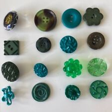 Vintage green buttons for sale  DISS