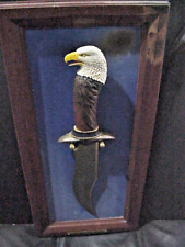 Franklin Mint AMERICAN GOLDEN EAGLE KNIFE BY RAY BEERS  W/DISPLAY for sale  Shipping to South Africa