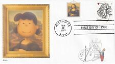 SNOOPY MONA LUCY MONA LISA CHARLIE BROWN PEANUTS FDC- DWc  comprar usado  Enviando para Brazil