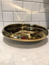 Gold Metallic Shallow Console Wedding Floral Centerpiece Bowl 9 Inch Round, used for sale  Shipping to South Africa