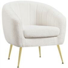Boucle fabric armchair for sale  USA