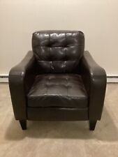 Brown leather chair for sale  Winchester