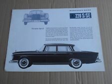 Mercedes benz 220s for sale  EASTBOURNE
