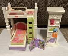 2012 Fisher Price Loving Family Dollhouse Kids Bunk Bed & Rotating Storage Tower, used for sale  Shipping to South Africa