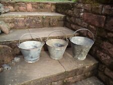 Vintage galvanized buckets for sale  APPLEBY-IN-WESTMORLAND