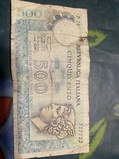 500 lire carta usato  Milano
