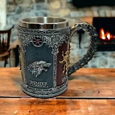 Caneca Game of Thrones taça aço inoxidável resina 3D cerveja tanque xícara de café vinho comprar usado  Enviando para Brazil