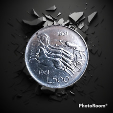 500 lire d argento 1861 1961 usato  Lucca