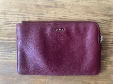 Dkny red leather for sale  LONDON