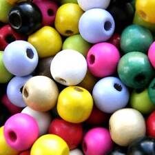 12mm wooden beads, Wood craft Beads, Pack 100, Choose Your Colour,  Kids for sale  Shipping to South Africa