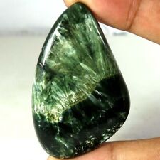 100% Natural Green Seraphinite Fancy Cabochon A+ Wonderful 80.45Cts. 35x 58x05mm, used for sale  Shipping to South Africa