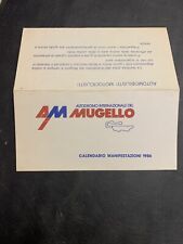 Brochure Autodromo Mugello 1986 Formula 1 autografi piloti giornalisti vintage segunda mano  Embacar hacia Argentina