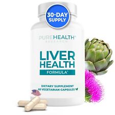 Liver Health, Liver Cleanse Detox with Milk Thistle by PureHealth Research for sale  Shipping to South Africa