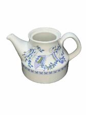 Vintage Hand Painted Figgjo Norway Lotte Turi Teapot Porcelain Blue Green NO LID for sale  Shipping to South Africa