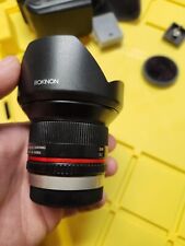 Lente Rokinon 12 mm f/2,0 NCS CS para montaje micro cuatro tercios (negro), usado segunda mano  Embacar hacia Argentina