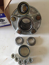  Boat or Utility Trailer Galvanized Hub Kit  5 Bolt Lug 1" bearings for sale  Shipping to South Africa