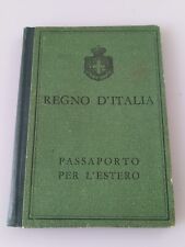 Passaporto regno italia usato  Roma