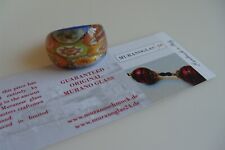 Anillo de joyería original de vidrio de Murano cristal de Murano ÚNICO hecho a mano colorido talla 19, usado segunda mano  Embacar hacia Argentina