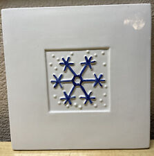 Ceramic snowflake trivet for sale  Newcastle
