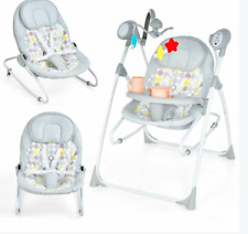 2in1 Baby Rocking Swing Infant Electric Rocker W/ Remote Control 3 toys 5-gear for sale  Shipping to South Africa
