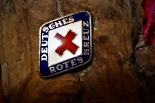 Gebraucht, DRK Raute - Abzeichen Brosche emailliert Deutsches Rotes Kreuz mit Herst. O  gebraucht kaufen  Schalksmühle