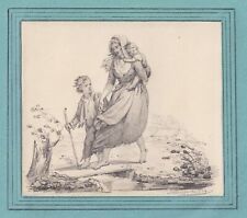 Usado, Madre Niños Mother Children Dibujo Dessin A. Wulffaert 1834 segunda mano  Embacar hacia Argentina