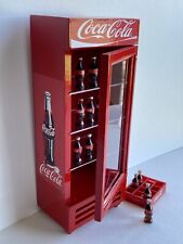 Fridge Refrigerator & Coke cooler Dollhouse Bottle 1:12 Miniature Soda Handmade for sale  Shipping to South Africa