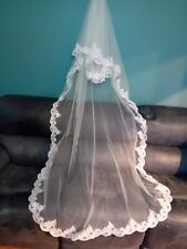 Wedding veil white for sale  WIRRAL