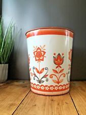 Retro orange floral for sale  Shipping to Ireland