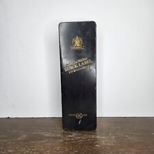 Johnnie Walker Black Label Viejo Whisky Escocés 12 Años con Bisagras SOLAMENTE CAJA DE ESTAÑO VACÍA segunda mano  Embacar hacia Argentina