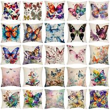 Flower Butterfly Decorative Pillow Covers 18x18 Spring Floral Cushion Covers for sale  Shipping to South Africa