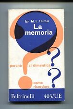 Ian m.l.hunter memoria usato  Italia