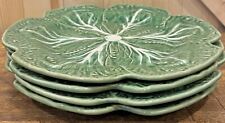 Bordallo Pinheiro CABBAGE GREEN -- Set of (4) 12" PLATTER Service Plate Charger for sale  Shipping to Canada