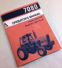 ALLIS CHALMERS 7080 DIESEL TRACTOR OPERATORS OWNERS MANUAL SERIAL NO. 3001 & UP, used for sale  Shipping to Canada