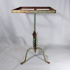 Mesa de tampo de azulejo de ferro pintada vintage dos anos 1930/1940, 22,5", sem tampo de azulejo, apenas mesa, usado comprar usado  Enviando para Brazil