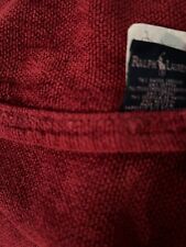 Manta de cama vintage Ralph Lauren roja chenilla algodón queen segunda mano  Embacar hacia Argentina