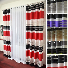 Pair striped curtains for sale  RUSHDEN