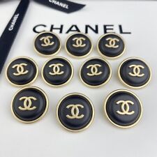 Chanel buttons black for sale  Shipping to Ireland