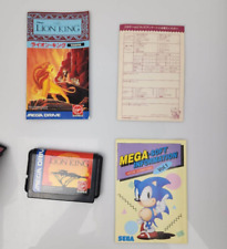 Disney THE LION KING Disney's Mega Drive Sega 9142 md w/ Reg card Promo for sale  Shipping to South Africa