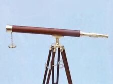Usado, Telescopio de latón brillante marítimo náutico antiguo de 39" con soporte... comprar usado  Enviando para Brazil