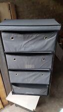 4 Drawer Fabric Dresser Chest of Drawers Bedroom Bedside Storage Organizer Unit, used for sale  Shipping to South Africa