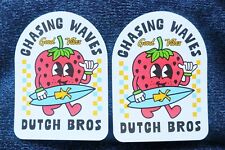 Dois (2) adesivos Dutch Bros maio de 2024 perseguindo ondas!, usado comprar usado  Enviando para Brazil
