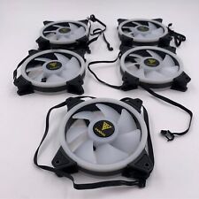GAMDIAS RGB Computer Case Cooling Fans 120mm 5 Pack - READ, used for sale  Shipping to South Africa
