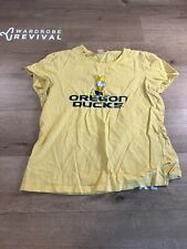 Womens Nike Oregon Ducks Short Sleeve Crew Neck T Shirt Size Xl Yellow Logo for sale  Shipping to South Africa