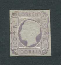 Portugal 1862 D. Luis I, 100 reis #18A MH NG (margens pequenas), CERTIFICADO MUITO BOM ESTADO. comprar usado  Enviando para Brazil
