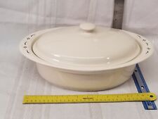 Longaberger ~ Woven Traditions Heritage Blue ~ Large 3 Quart Roaster, used for sale  Shipping to South Africa